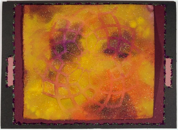 Art Glitter - Dreamweaver Stencil - Acrylic Paint Design by Emily M. Miller