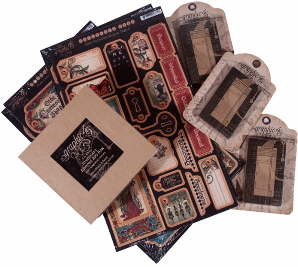 Graphic 45 Papers swap with Art Glitter for July 2012 Blog Hop