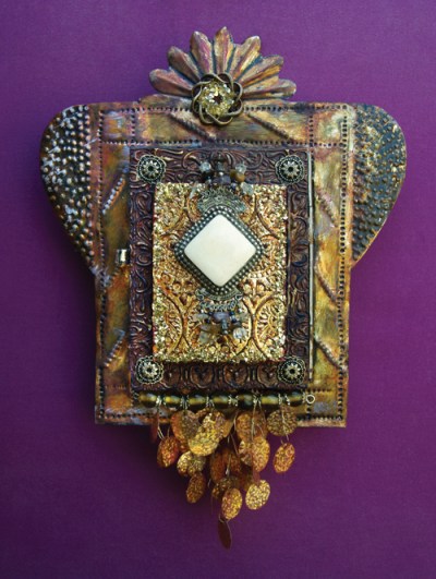 Altered Mexican Tin Shrine by Emily M. Miller